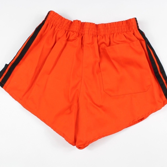 1980s Adidas Cotton Blend Soccer Shorts Orange New - Picture 8 of 8